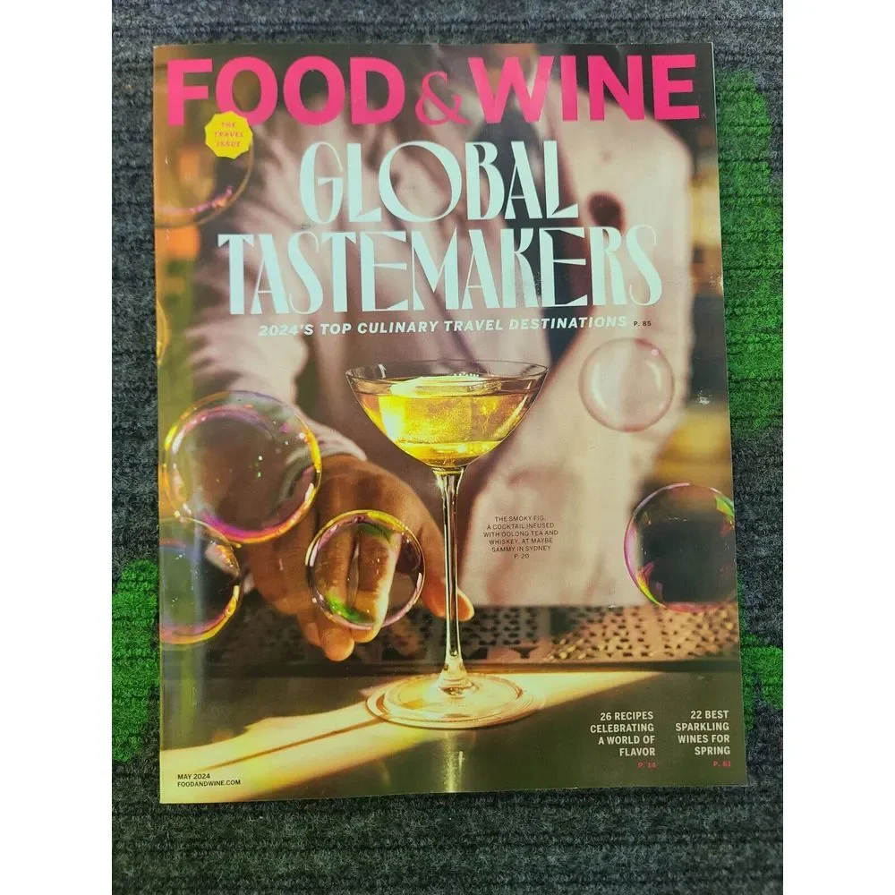 Food & Wine Magazine 2024 Mar Apr May Cooking Recipe‎ Taste Travel Dining Dinner